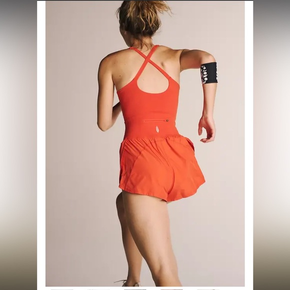Free People NWT Righteous Runsie Size Medium in Flame - Picture 2 of 10